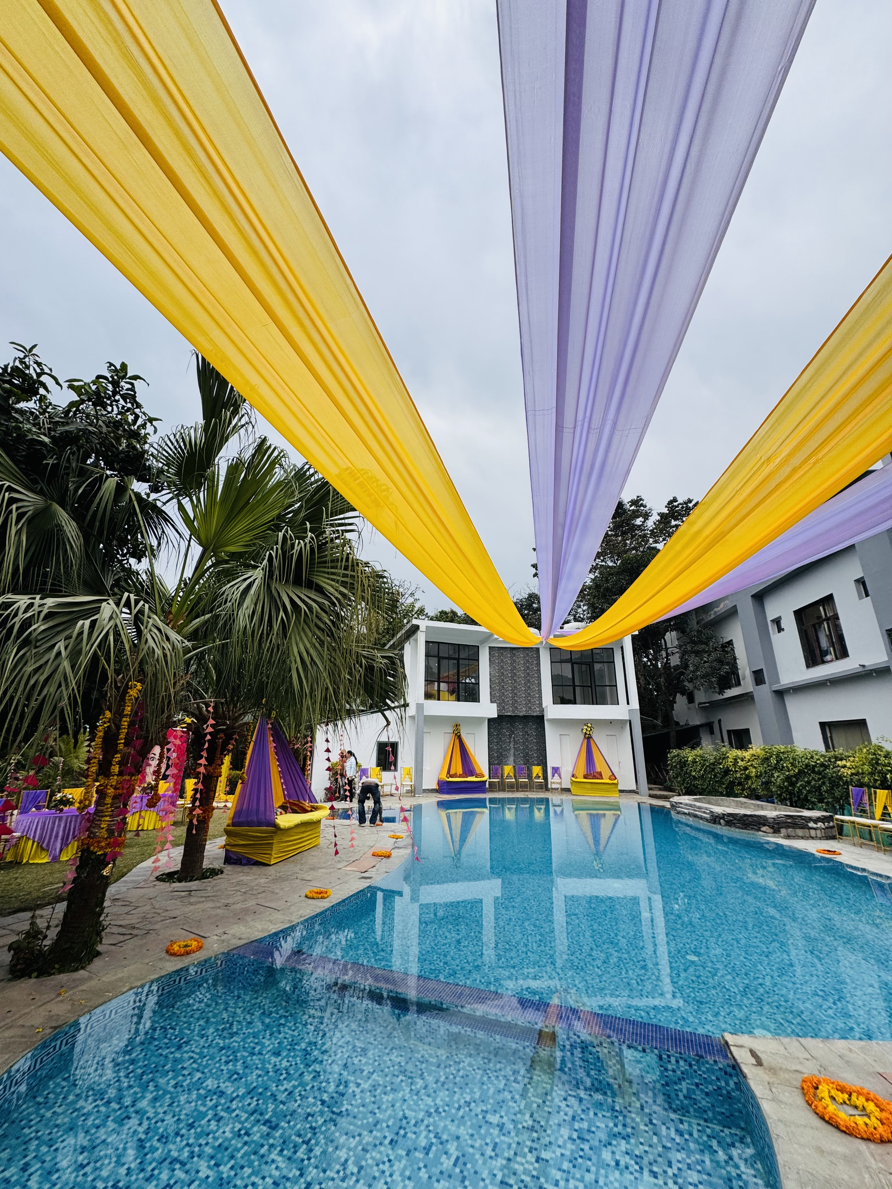Haldi wedding photo at Corbett Wild Resort
